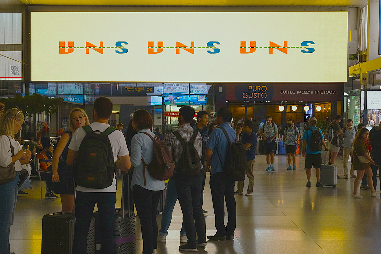 LED ngay cổng đến của hành khách